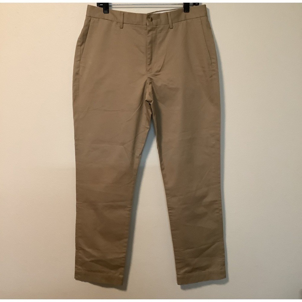 Polo Ralph Lauren Mens Stretch Straight Fit Chino Khaki Pants Tan 33x32